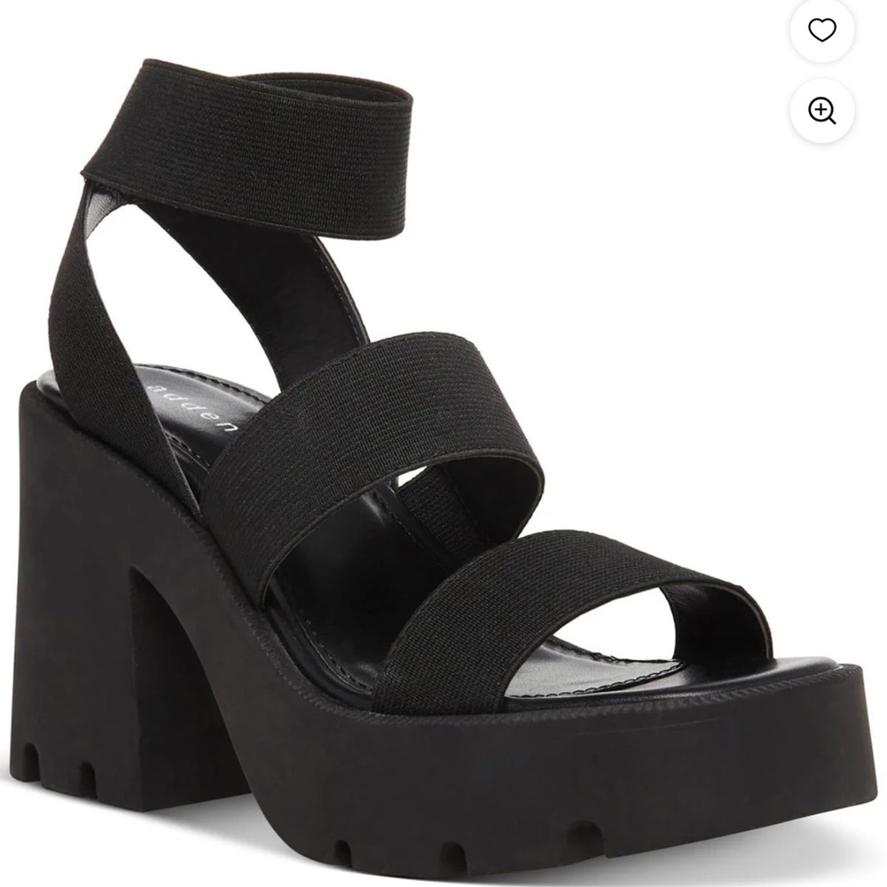 Steve Madden Black Platform Heels